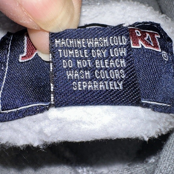 Jansport Sweatshirt Men Size XXL Gray Hooded Long Sleeve Pull-on Kangaroo Pocket - Picture 4 of 13